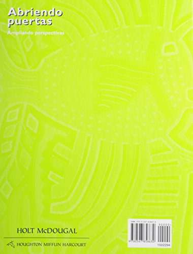 Abriendo Puertas: Ampliando Pespectivas: Student Worktext (Abriendo Puertas: Ampliando Perspectivas) (Spanish Edition),New