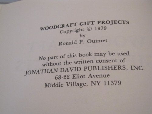 Woodcraft Gift Projects,Used
