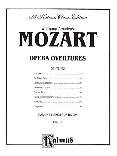 Opera Overtures: Arrangements (Kalmus Edition),Used