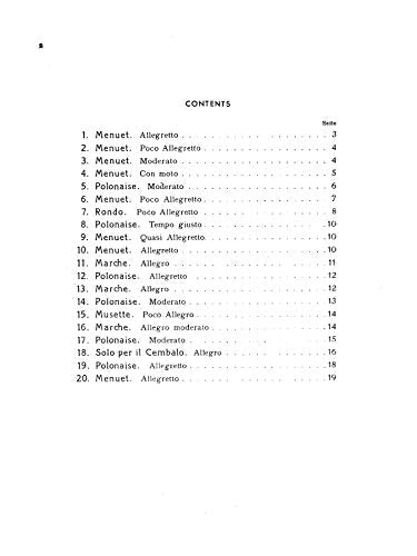 Twenty Easy Pieces from the Anna Magdalena Notenbuch (Kalmus Edition),Used