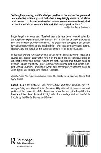 Baseball and the American Dream: Race, Class, Gender, and the National Pastime,Used