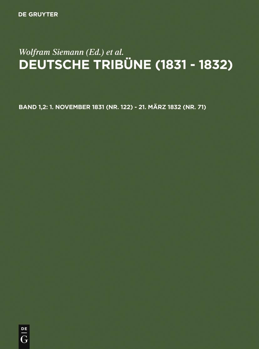 1. November 1831 (Nr. 122) 21. Mrz 1832 (Nr. 71) (German Edition),Used