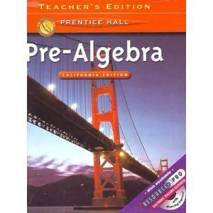 Prealgebra California Teacher's Edition,Used