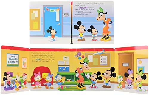 Disney Growing Up Stories with Mickey Mouse  First Day of School!  Flaps to Lift and a FoldOut Surprise!  PI Kids,Used