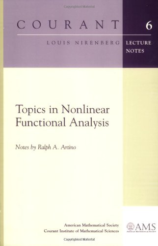 Topics In Nonlinear Functional Analysis (Courant Lecture Notes),New