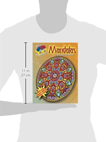 3D Coloring BookMandalas (Dover 3D Coloring Book),Used
