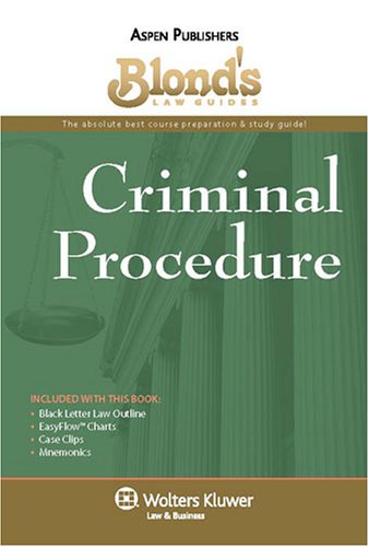 Blond's Law Guides: Criminal Procedure,Used