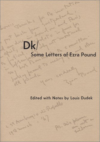 Dk/Some Letters of Ezra Pound,Used