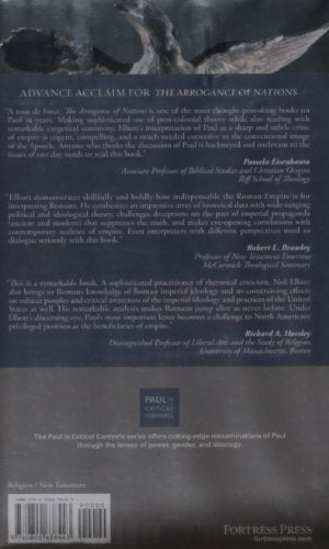The Arrogance Of Nations: Reading Romans In The Shadow Of Empire (Paul In Critical Contexts)-new,New