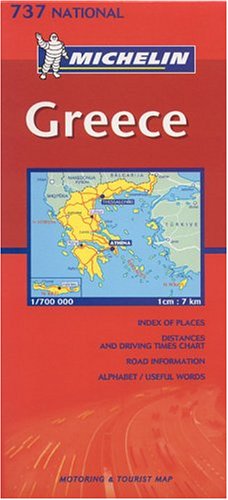 Michelin Greece #737 (Michelin Maps),Used