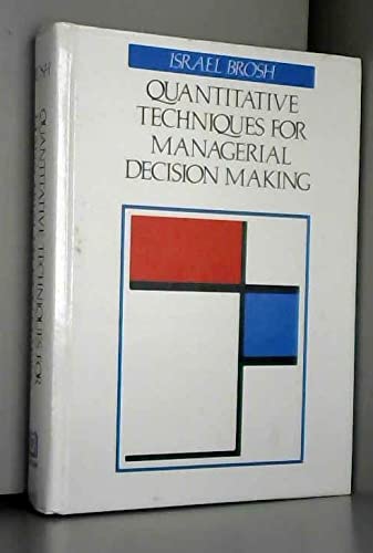 Quantitative Techniques for Managerial Decision Making,Used