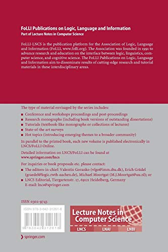 Logical Aspects of Computational Linguistics: 7th International Conference, LACL 2012, Nantes, France, July 24, 2012, Proceedin,Used