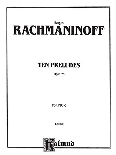 Ten Preludes, Op. 23 (Kalmus Edition),Used