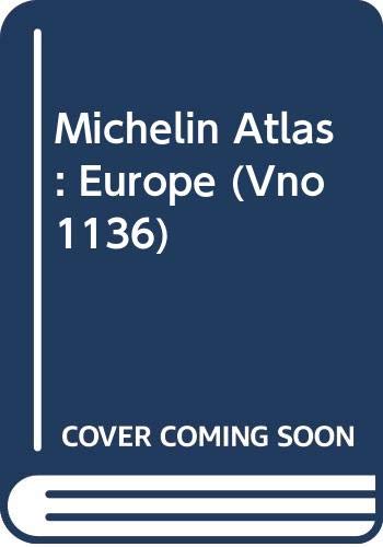 Michelin Atlas: Europe (Vno 1136),Used