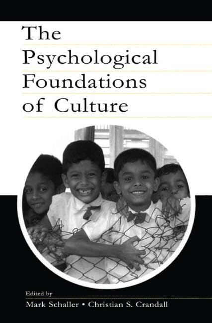 The Psychological Foundations of Culture,Used