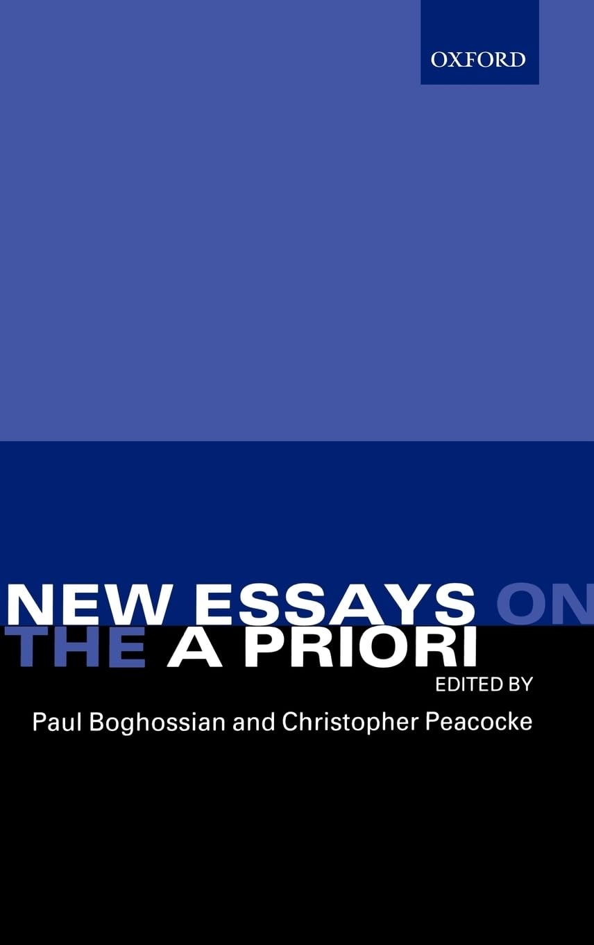 New Essays On The A Priori
