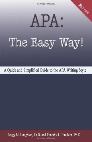 APA: The Easy Way! (for APA 5th edition NOT for APA 6th edition),Used