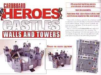 Cardboard Heroes Castles Walls & Towers,Used