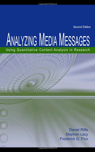 Analyzing Media Messages: Using Quantitative Content Analysis in Research (LEA COMMUNICATION SERIES),New