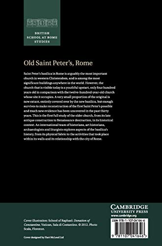 Old Saint Peter's, Rome (British School at Rome Studies),Used