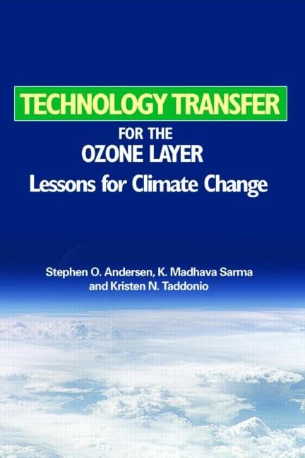 Technology Transfer for the Ozone Layer: Lessons for Climate Change,Used