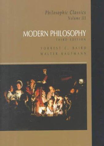 Modern Philosophy (Philosophic Classics, Volume III 3rd Edition),Used