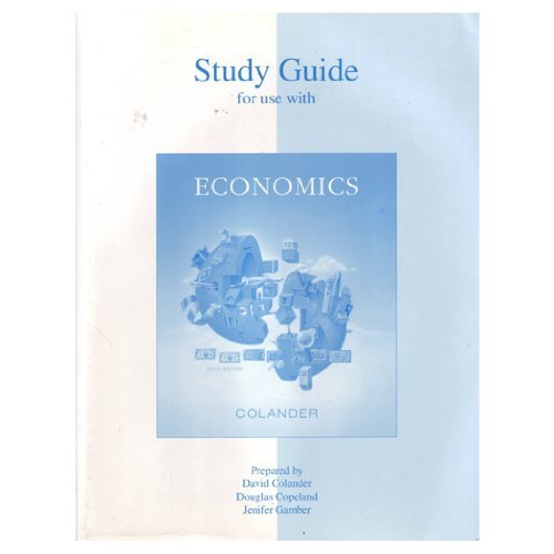 Study Guide t/a Economics,Used