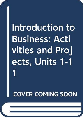 Introduction to Business: Activities and Projects, Units 111,Used