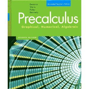 PreCalculus Graphical, Numeric, Algebraic (Annotated instructor's edition),Used