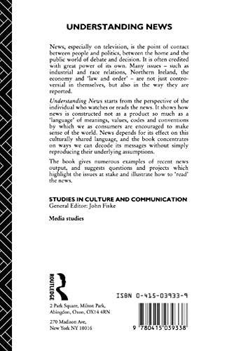 Understanding News (Studies in Culture and Communication),Used