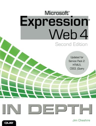 Microsoft Expression Web 4 In Depth: Updated For Service Pack 2 Html 5, Css 3, Jquery,Used