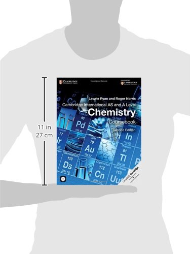 Cambridge International AS and A Level Chemistry Coursebook with CDROM (Cambridge International Examinations),Used