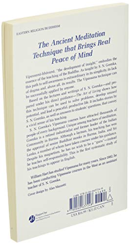 The Art of Living: Vipassana Meditation,New