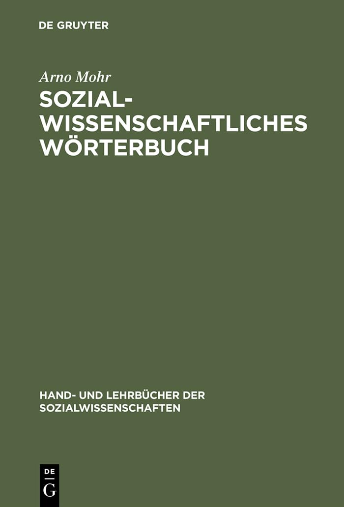 Sozialwissenschaftliches Wrterbuch: EnglischDeutsch, DeutschEnglisch (Hand und Lehrbcher der Sozialwissenschaften) (German Ed,Used