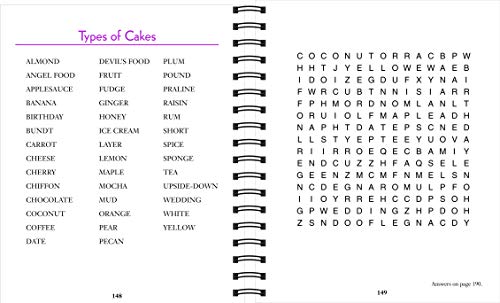 Brain Games  Word Searches  Large Print (Purple),Used