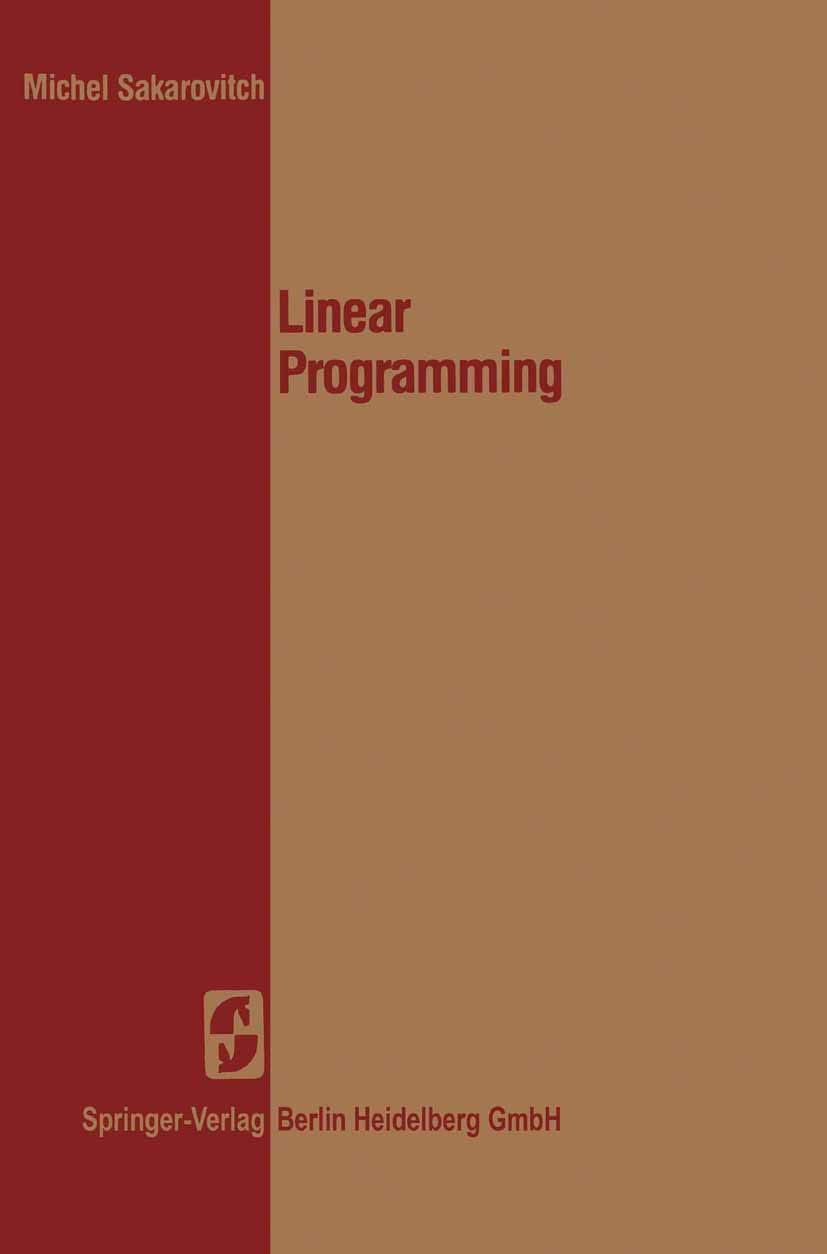 Linear Programming (Springer Texts in Electrical Engineering),Used