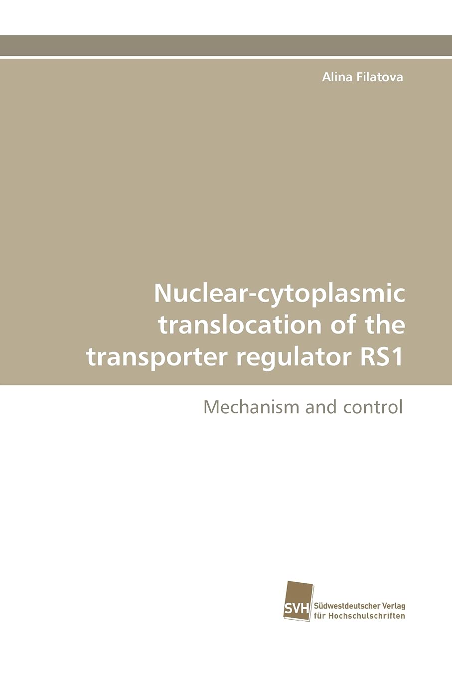 Nuclearcytoplasmic translocation of the transporter regulator RS1: Mechanism and control,Used