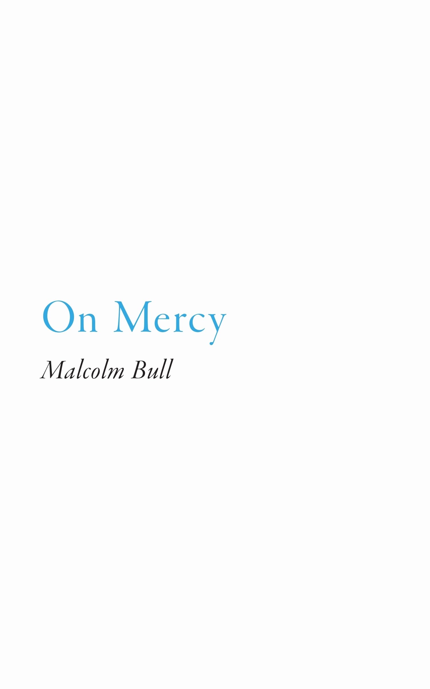 On Mercy,Used