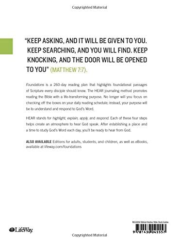 Foundations: A 260Day Bible Reading Plan for Busy Believers (Journal) by Robby Gallaty (20151101),Used