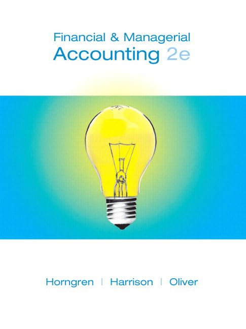 Financial And Managerial Accounting: Chapters 1523,New