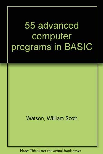 55 advanced computer programs in BASIC,Used