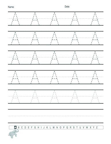 Trace Letters: Alphabet Handwriting Practice workbook for kids: Preschool writing Workbook with Sight words for Pre K, Kindergar,New