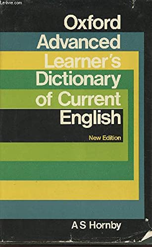 Oxford Advanced Learner''S Dictionary Of Current English