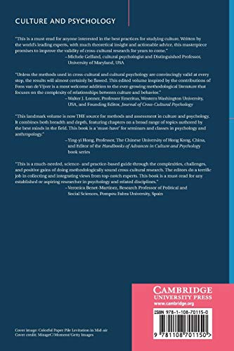 Methods and Assessment in Culture and Psychology,Used