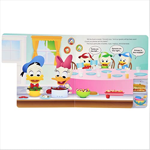 Disney Growing Up Stories with Donald and Goofy  Look Whos Cooking!  Tabbed Pages and Cut Out Window For Fun and Unique Experi,Used