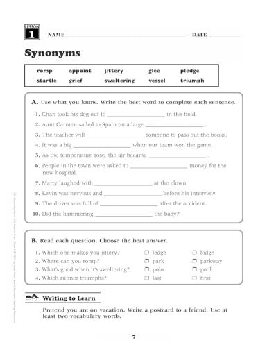 240 Vocabulary Words Kids Need To Know, Grade 4: 24 Readytoreproduce Packets That Make Vocabulary Building Fun & Effective,Used