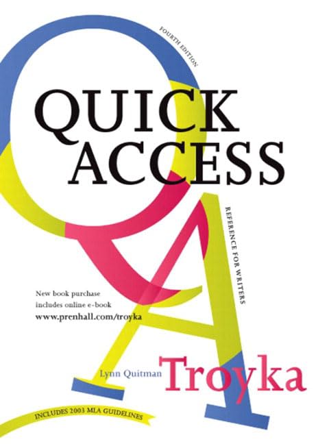 Simon & Schuster Quick Access Reference for Writers (4th Edition),Used