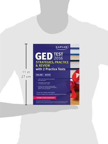 Kaplan GED Test 2016 Strategies, Practice, and Review: Online + Book (Kaplan Test Prep),Used