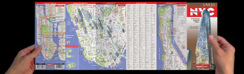 StreetSmart NYC Map 9/11 Edition by VanDam  Laminated City Street Map of Manhattan, New York, in 9/11 National Freedom Edition,Used