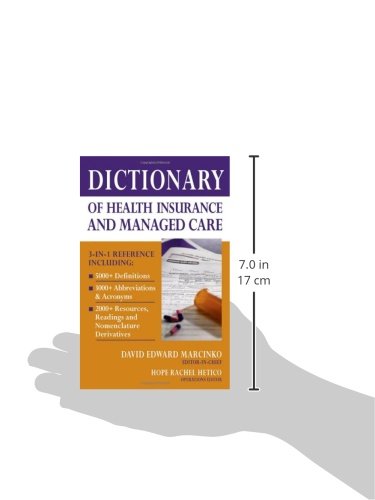 Dictionary of Health Insurance and Managed Care,Used
